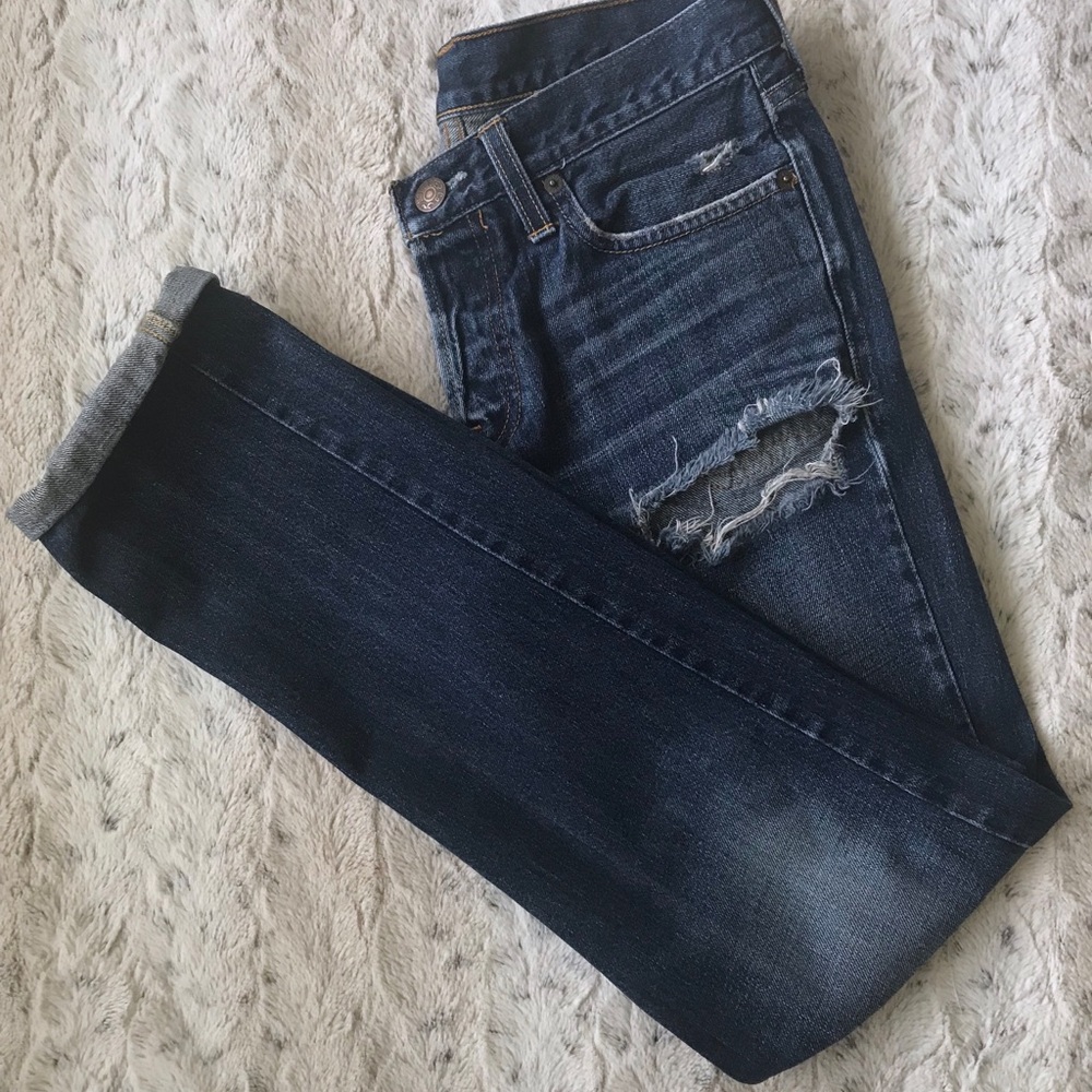 Hollister Mens Ripped Skinny Jean